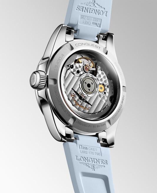 Longines Conquest Automatic Watch, Ø 34.00 Mm, Stainless Steel. L3.430.4.92.9