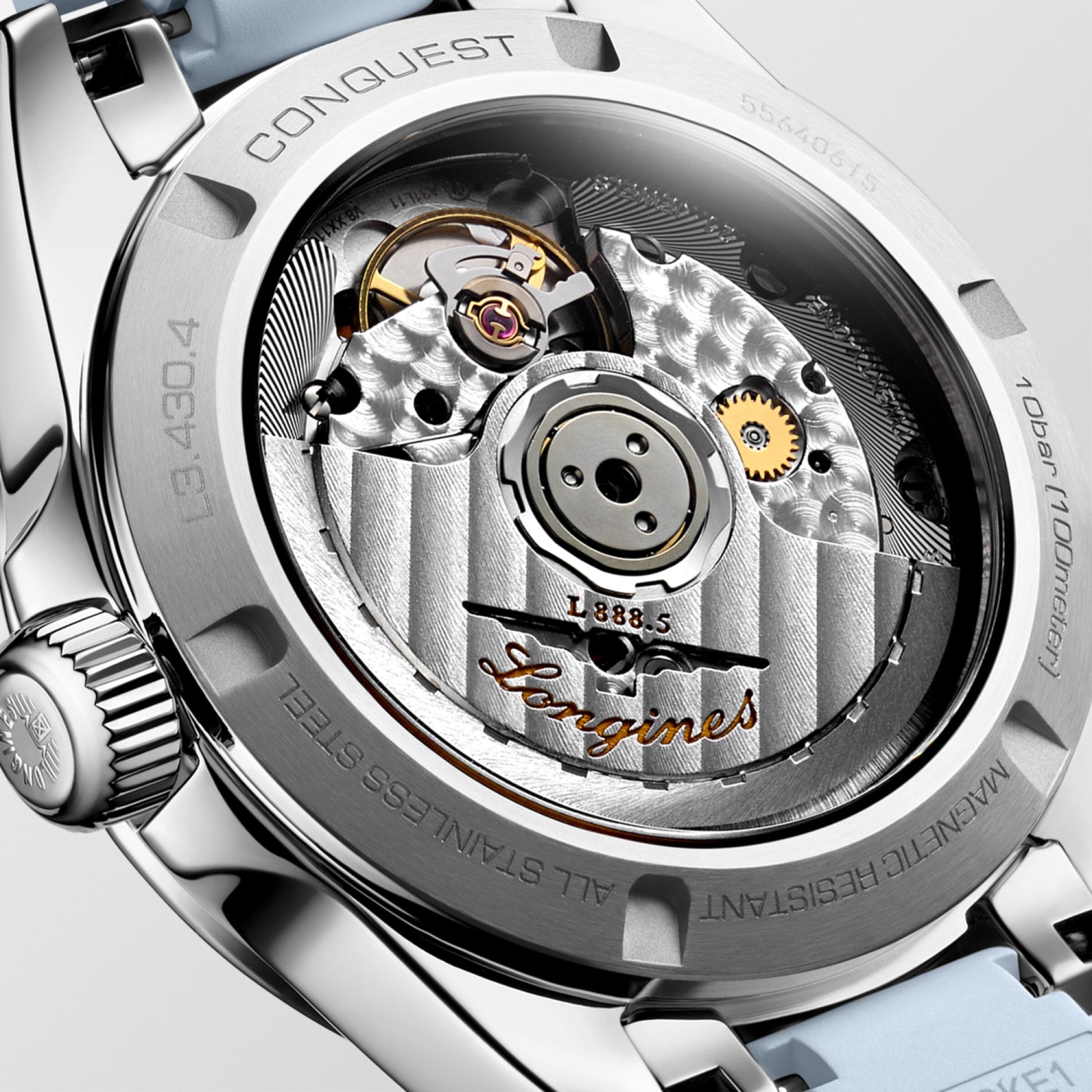 Longines Conquest Automatic Watch, Ø 34.00 Mm, Stainless Steel. L3.430.4.92.9