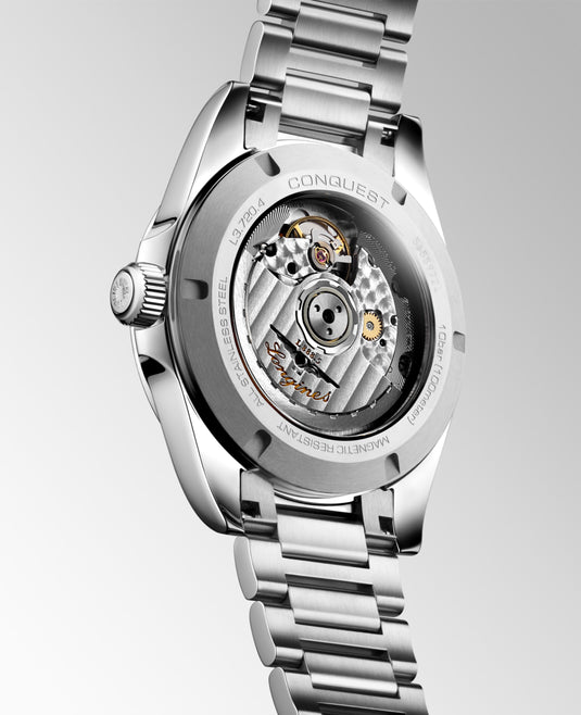 Longines Conquest Automatic Watch, Ø 38.00 Mm, Stainless Steel. L3.720.4.02.6