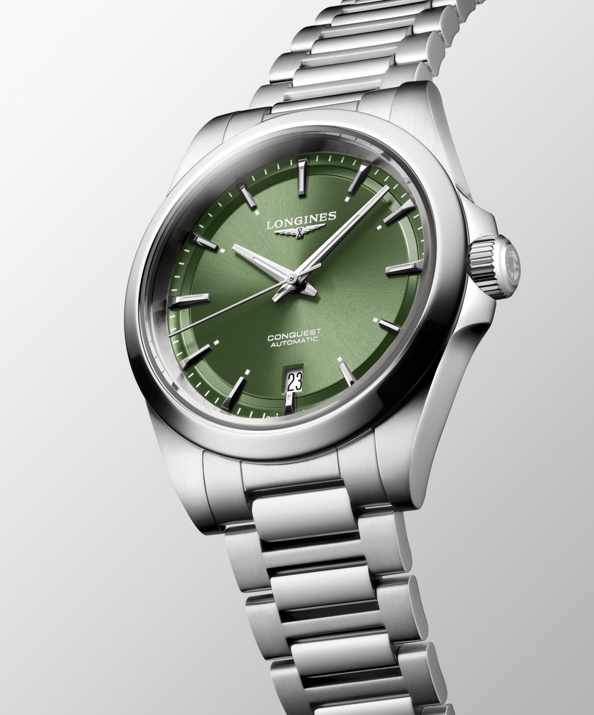 Longines Conquest Automatic Watch, Ø 38.00 Mm, Stainless Steel. L3.720.4.02.6