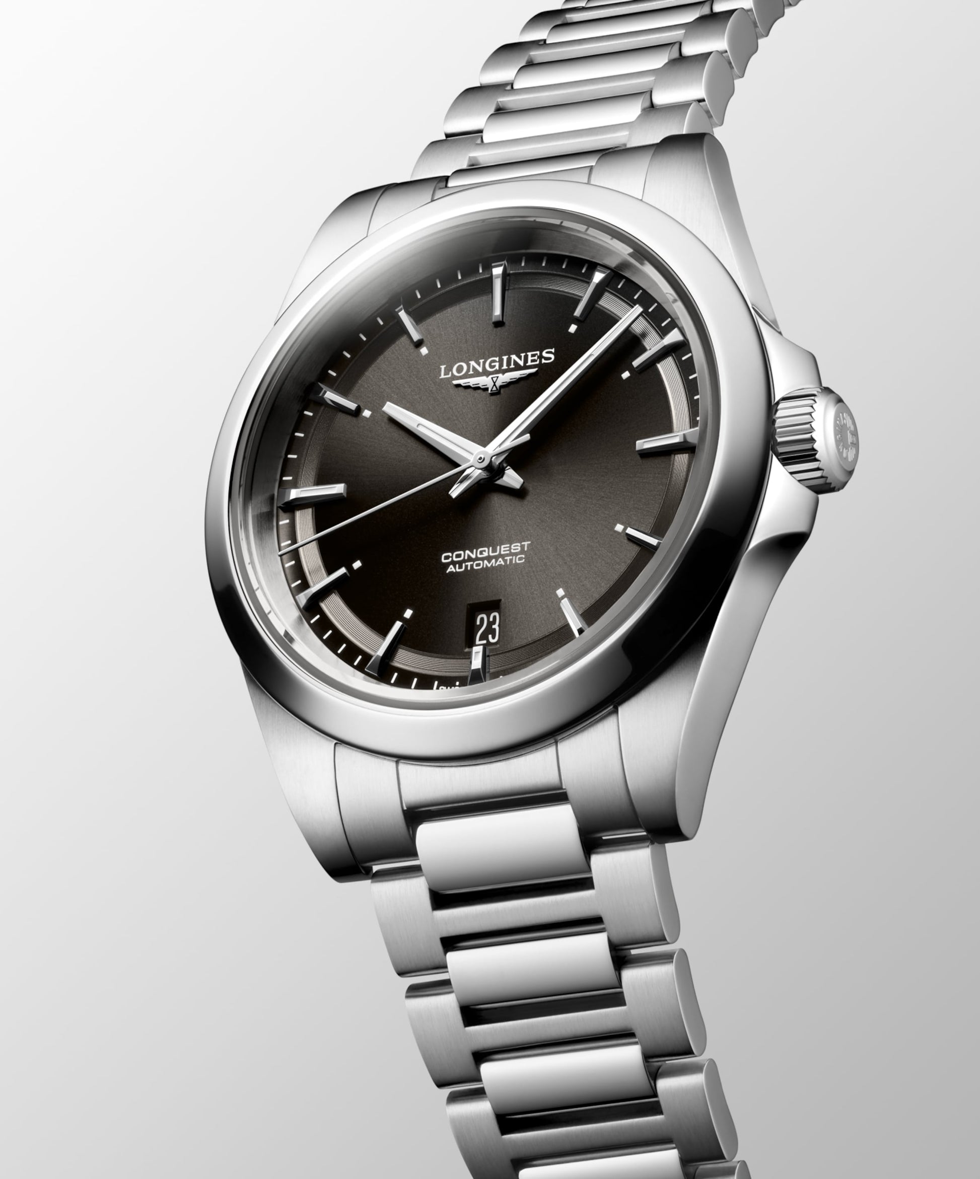 Longines Conquest Automatic Watch, Ø 38.00 Mm, Stainless Steel. L3.720.4.52.6