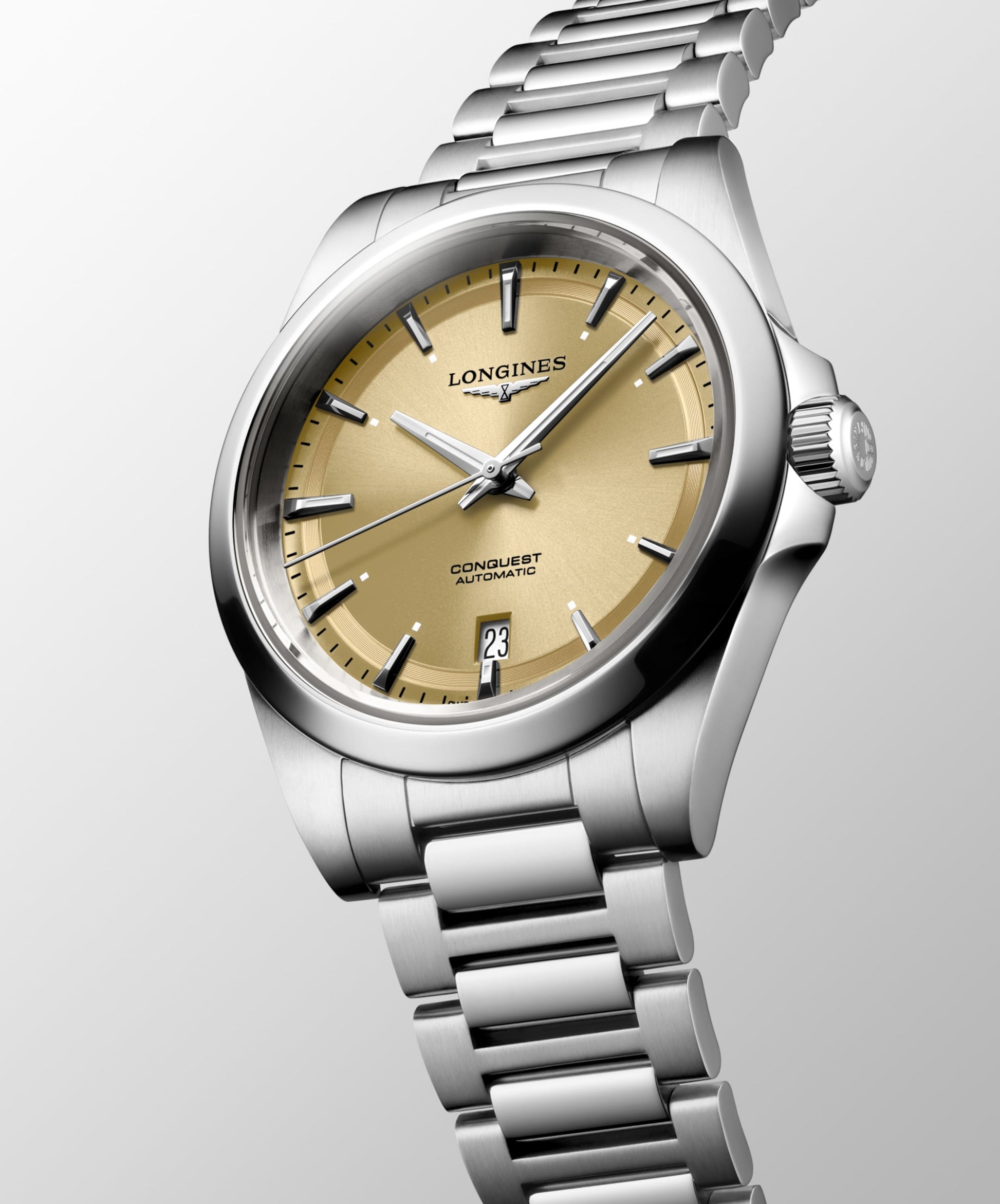 Longines Conquest Automatic Watch, Ø 38.00 Mm, Stainless Steel. L3.720.4.62.6