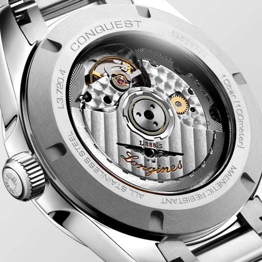 Longines Conquest Automatic Watch, Ø 38.00 Mm, Stainless Steel. L3.720.4.62.6