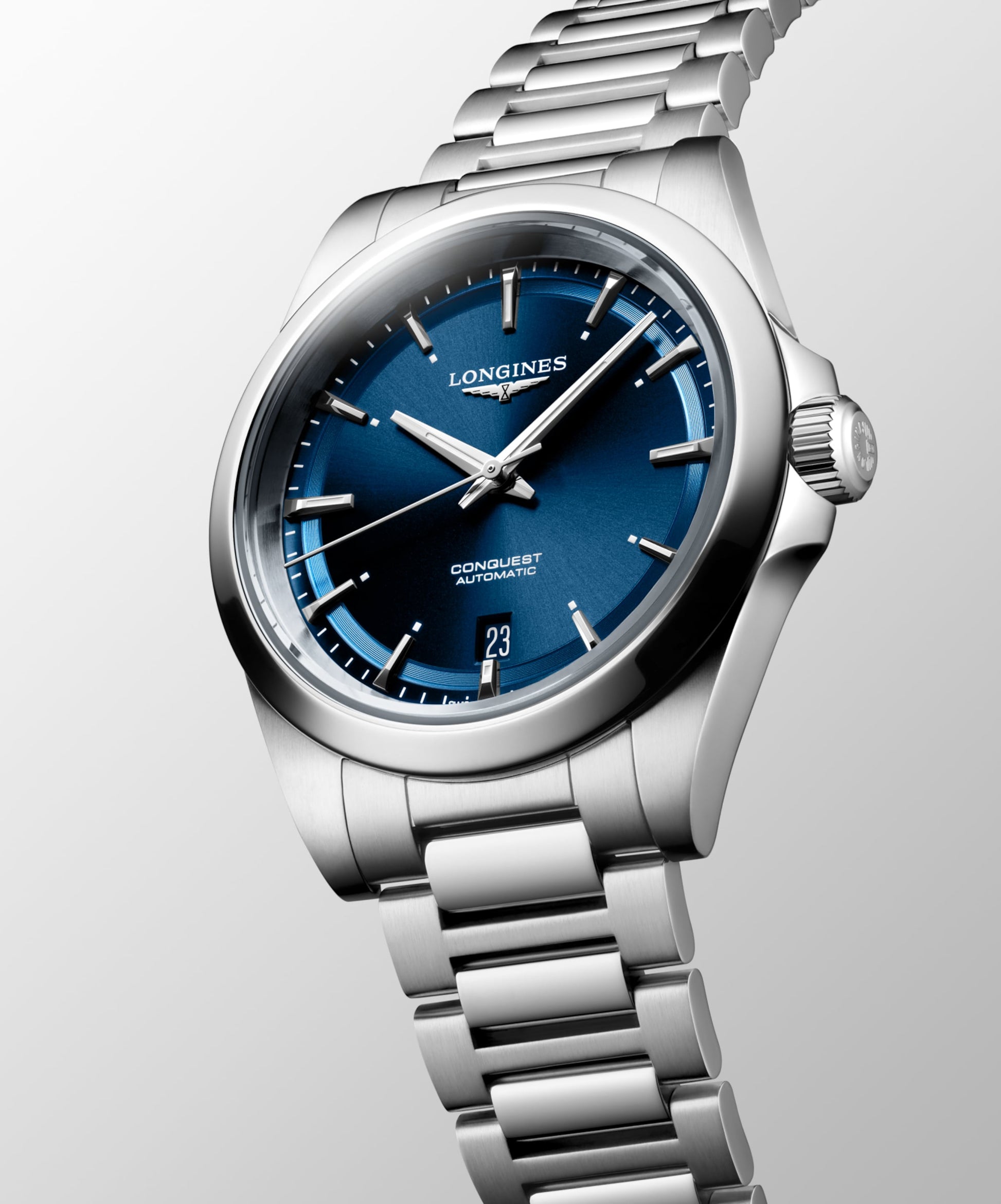 Longines Conquest Automatic Watch, Ø 38.00 Mm, Stainless Steel. L3.720.4.92.6