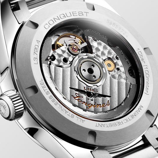 Longines Conquest Automatic Watch, Ø 38.00 Mm, Stainless Steel. L3.720.4.92.6