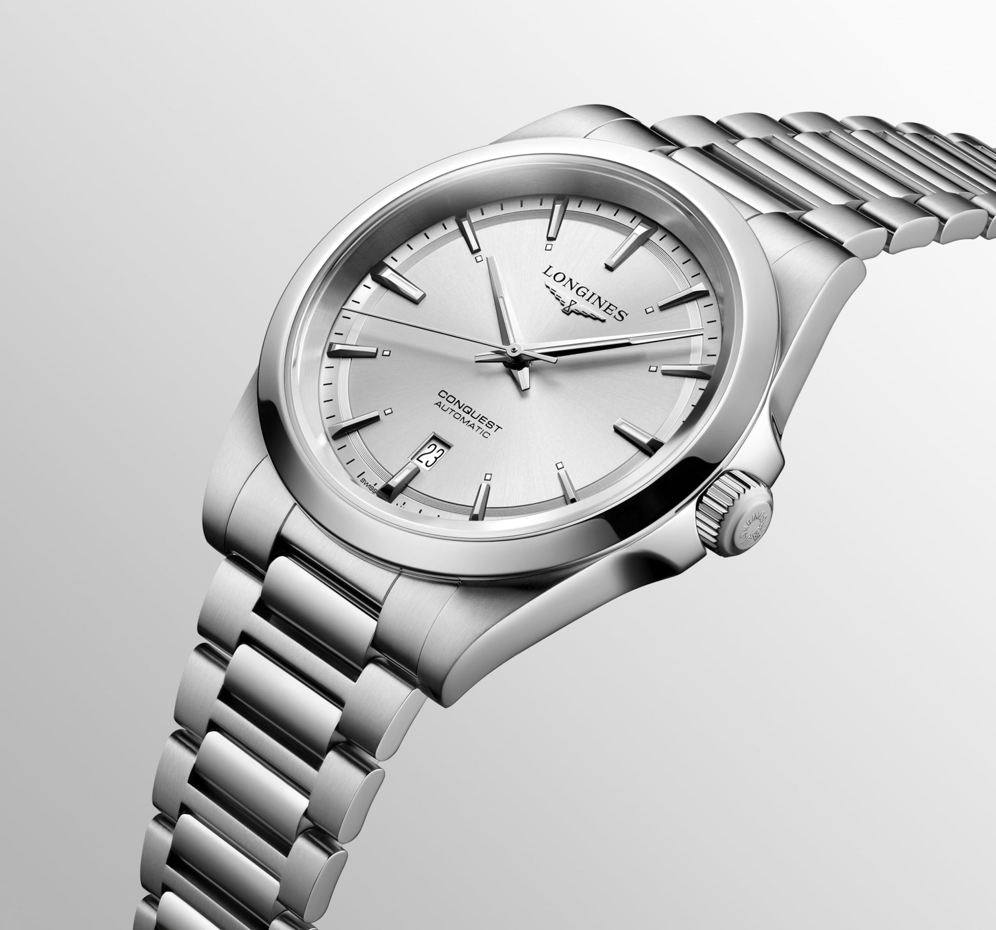 Longines Conquest Automatic Watch, Ø 41.00 Mm, Stainless Steel. L3.830.4.72.6