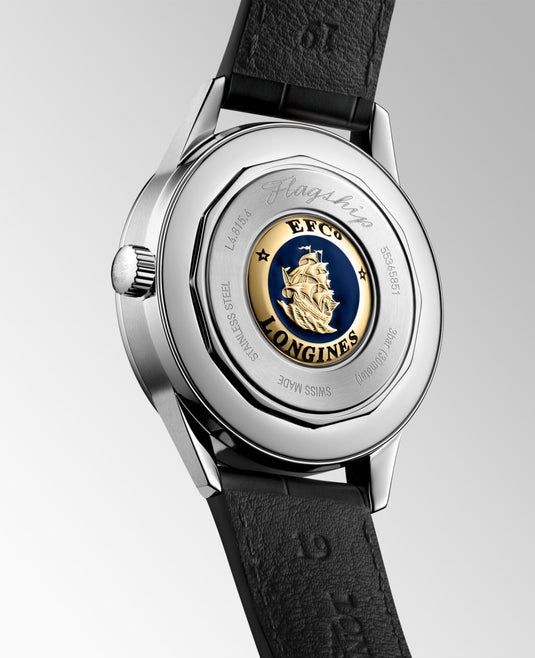 Longines Flagship Heritage Moonphase Automatic Watch, Ø 38.50 Mm, Stainless Steel. L4.815.4.02.2