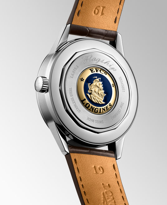 Longines Flagship Heritage Moonphase Automatic Watch, Ø 38.50 Mm, Stainless Steel. L4.815.4.78.2