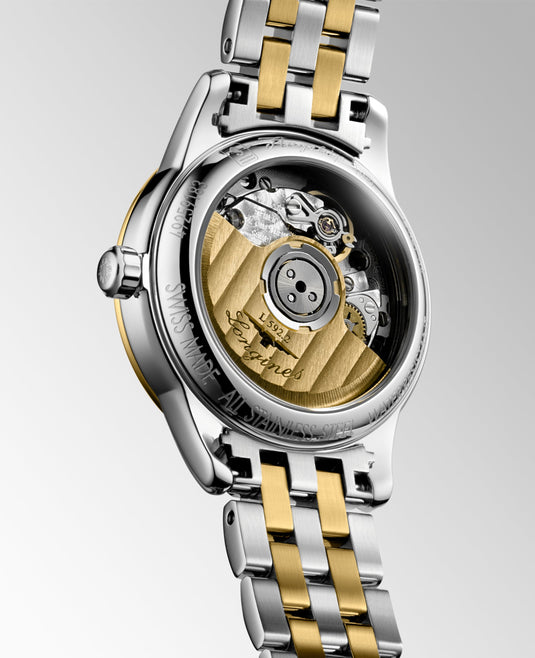 Longines Flagship Automatic Watch, Ø 26.00 Mm, Stainless Steel And Yellow Pvd Coating. L4.274.3.21.7