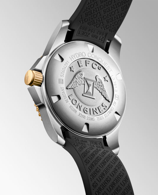 Longines Hydroconquest Automatic Watch, Ø 41.00 Mm, Stainless Steel And Ceramic Bezel. L3.781.3.56.9