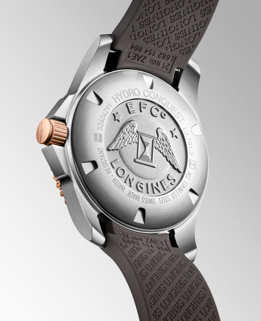 Longines Hydroconquest Automatic Watch, Ø 41.00 Mm, Stainless Steel And Ceramic Bezel. L3.781.3.78.9