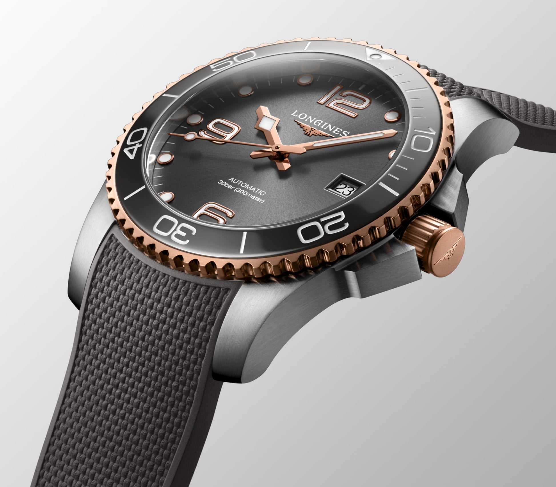 Longines Hydroconquest Automatic Watch, Ø 41.00 Mm, Stainless Steel And Ceramic Bezel. L3.781.3.78.9