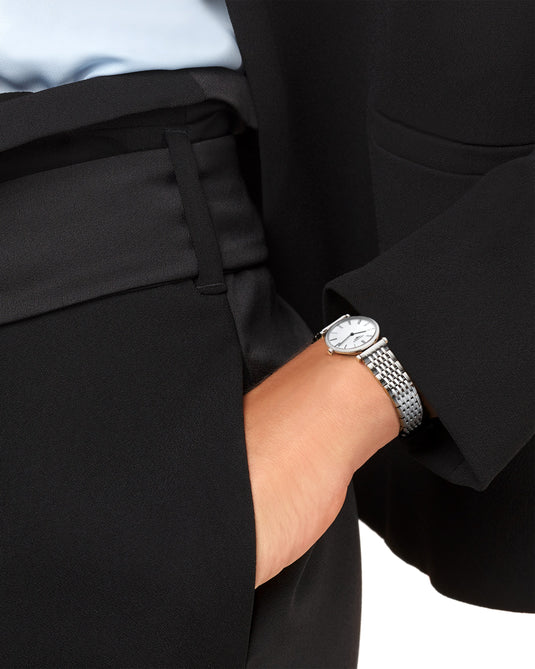 Longines La Grande Classique De Longines Quartz Watch, Ø 24.00 Mm, Stainless Steel. L4.209.4.11.C