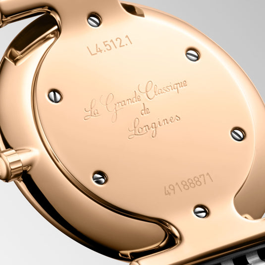 Longines La Grande Classique De Longines Quartz Watch, Ø 29.00 Mm, Stainless Steel And Red Pvd Coating. L4.512.1.97.D