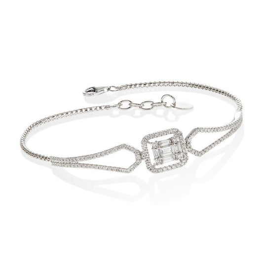 14K WHITE GOLD DIAMOND BRACELET LDD400-W