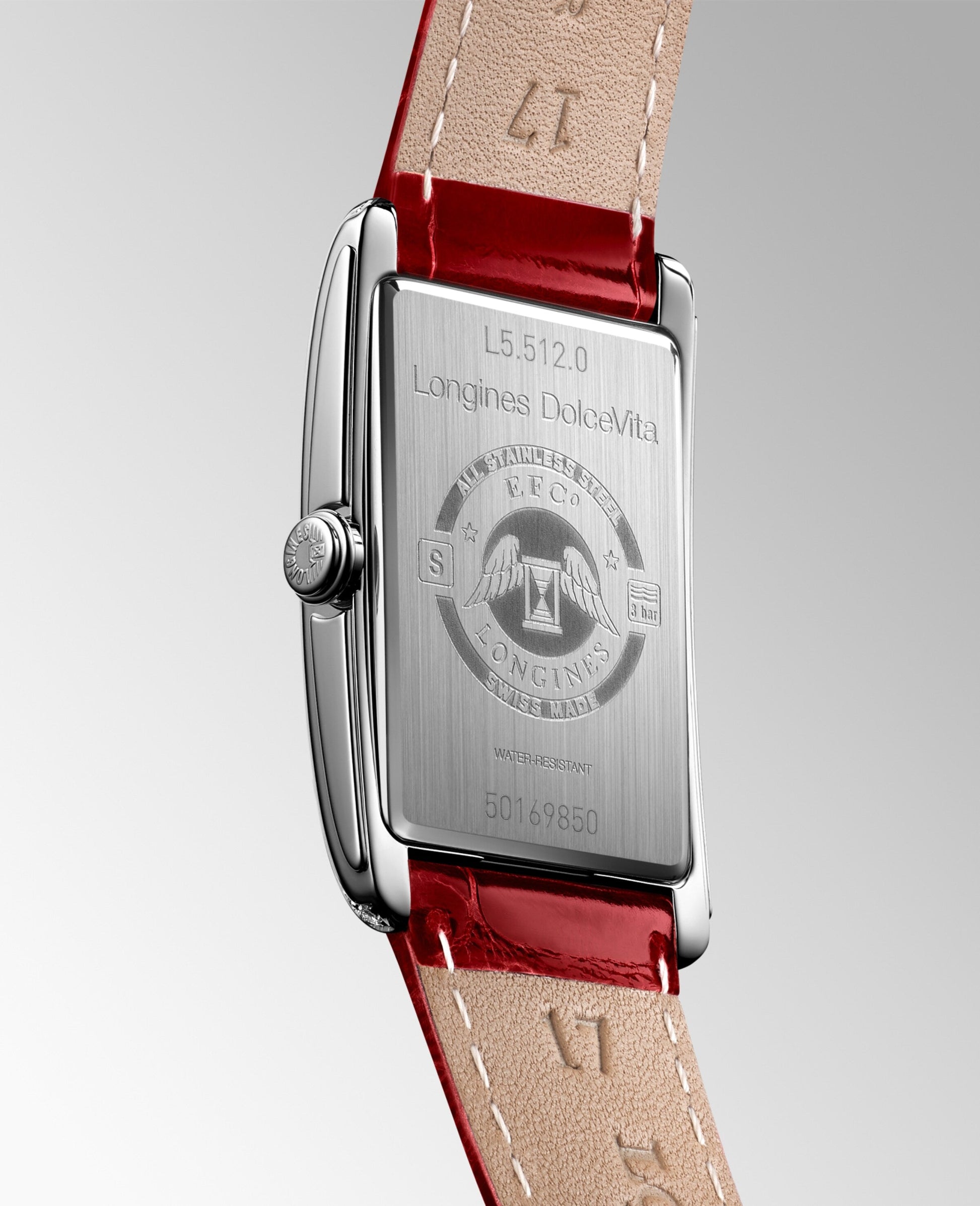 Longines Dolcevita Quartz Watch, 23.30 X 37.00 Mm, Stainless Steel. L5.512.0.71.5