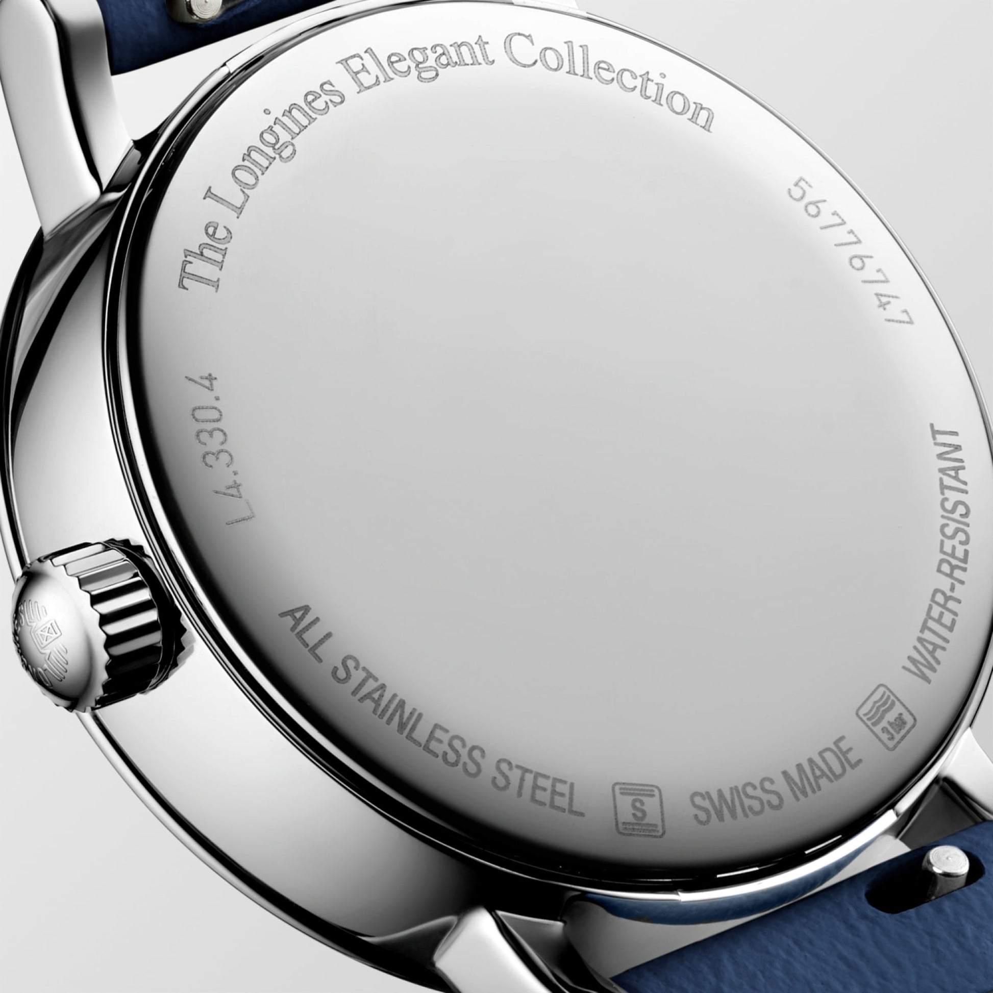 Longines Elegant Collection Moonphase Quartz Watch, Ø 30.00 Mm, Stainless Steel. L4.330.4.11.2
