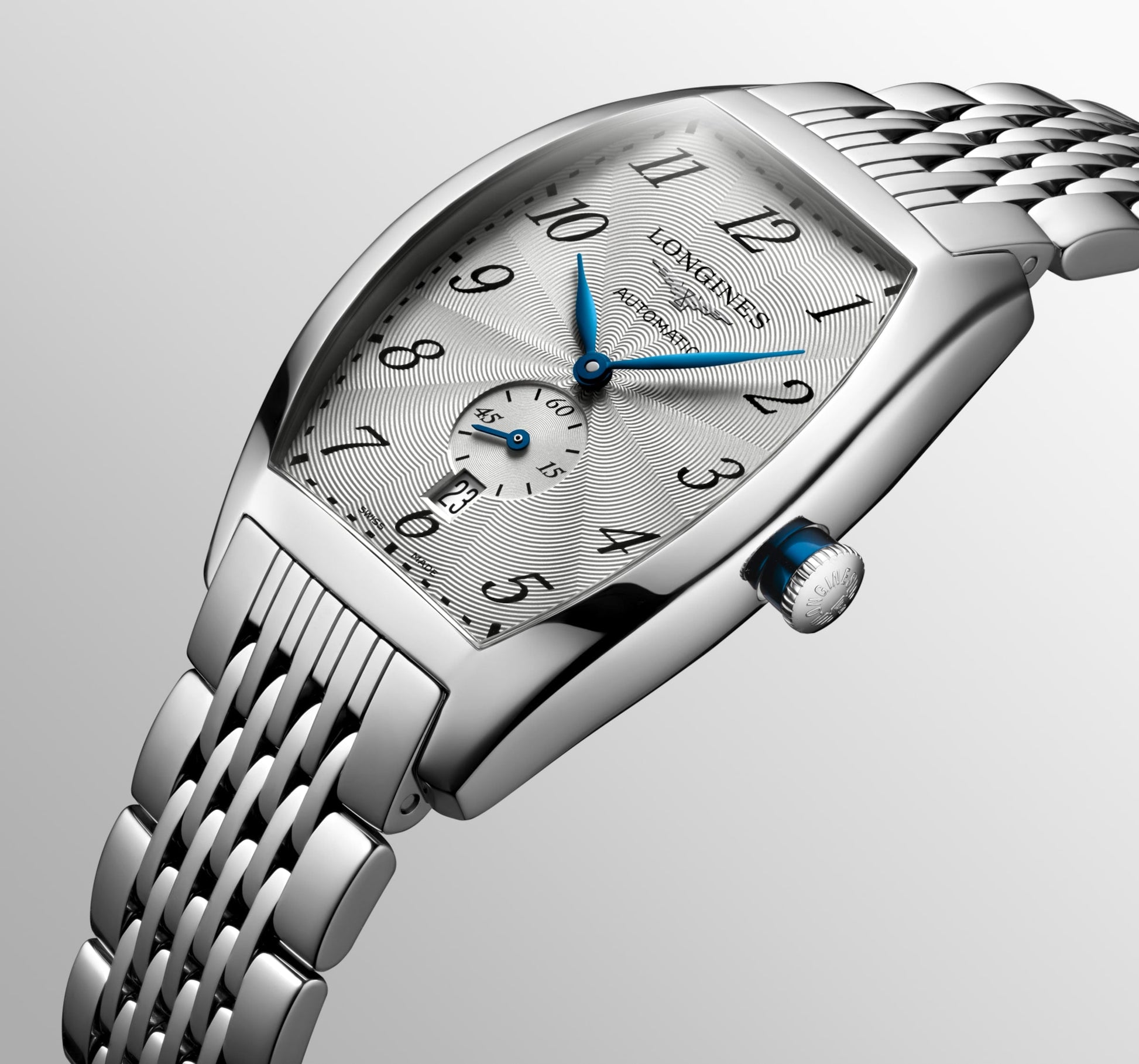 Longines Evidenza Automatic Watch, 33.10 X 38.75 Mm, Stainless Steel. L2.642.4.73.6