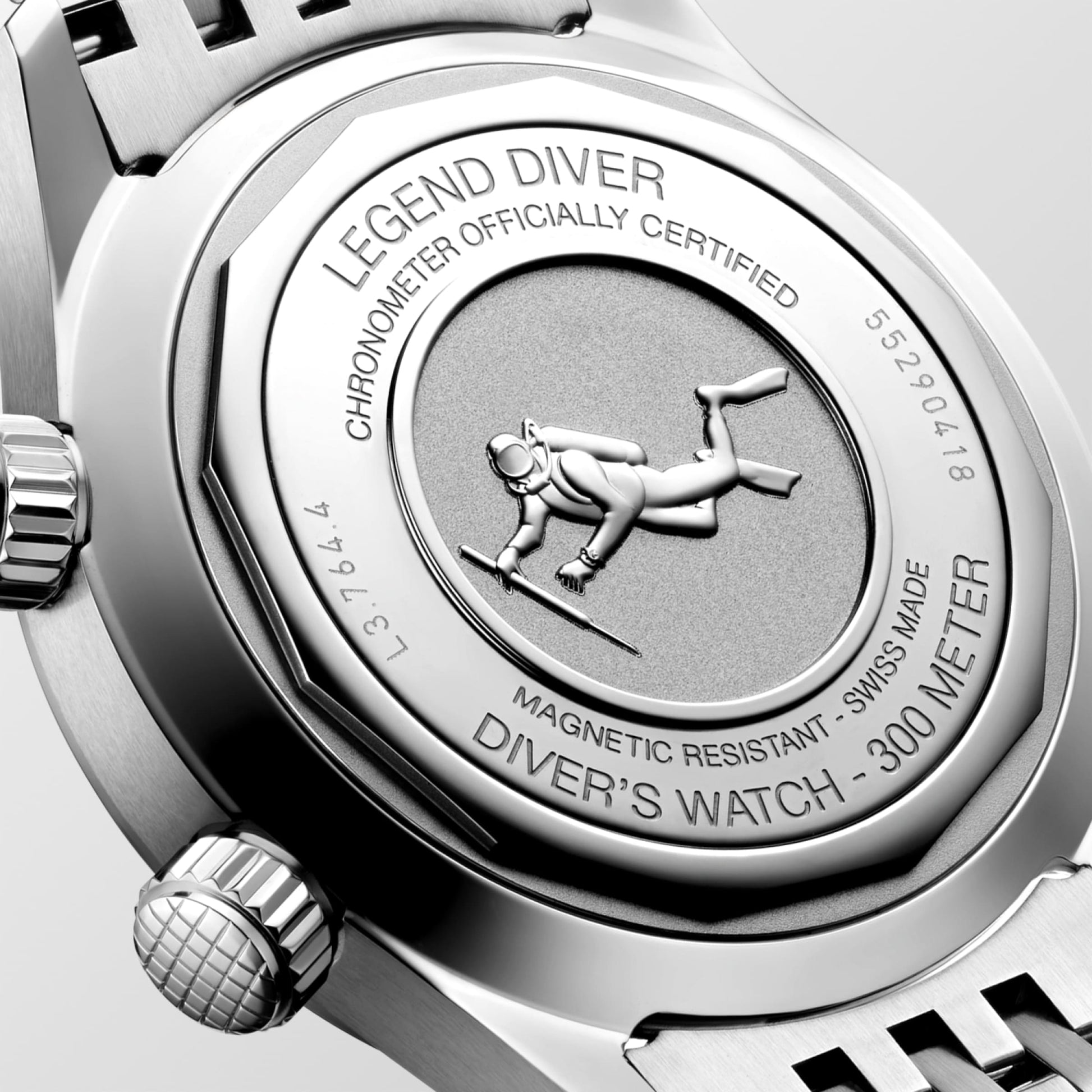 Longines Legend Diver Automatic Watch, Ø 39.00 Mm, Stainless Steel. L3.764.4.50.7