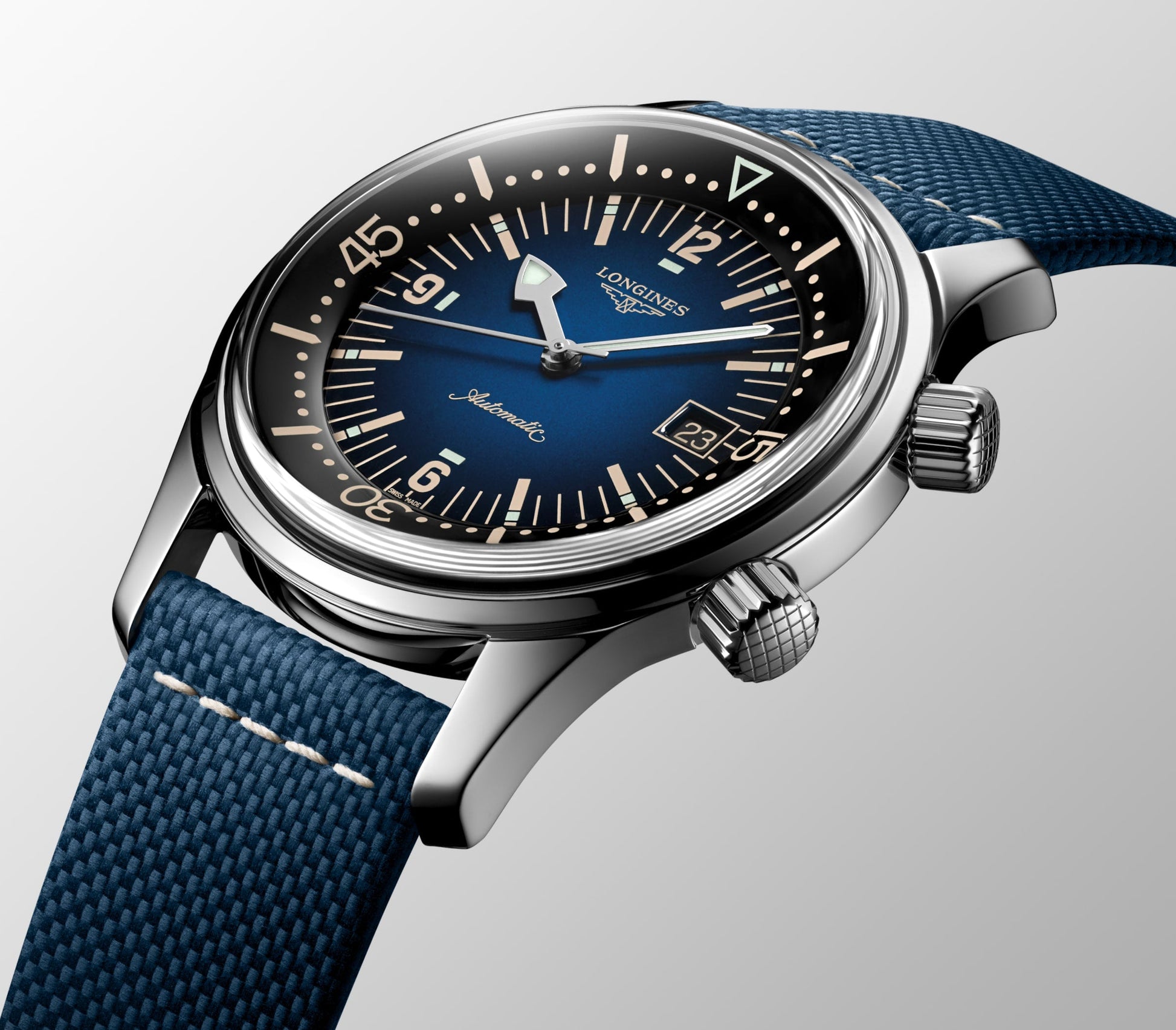 Longines Legend Diver Automatic Watch, Ø 42.00 Mm, Stainless Steel. L3.774.4.90.2
