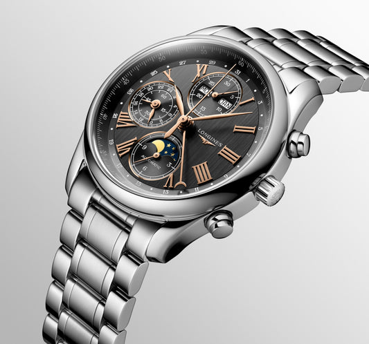 Longines Master Collection Chrono Moonphase Automatic Watch, Ø 40.00 Mm, Stainless Steel. L2.673.4.61.6