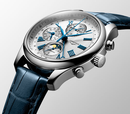 Longines Master Collection Chrono Moonphase Automatic Watch, Ø 42.00 Mm, Stainless Steel. L2.773.4.71.2