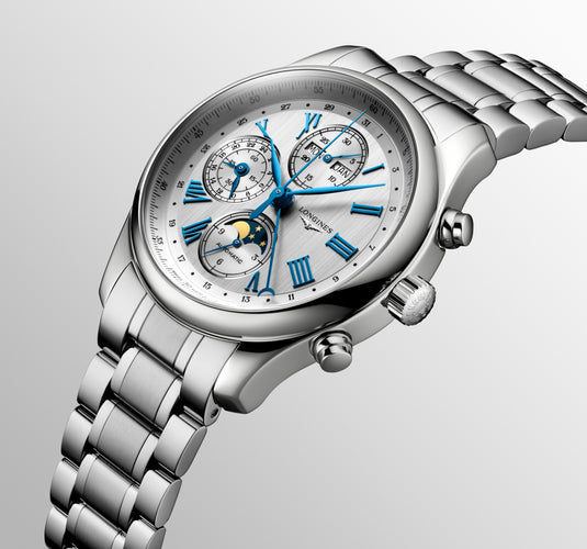 Longines Master Collection Chrono Moonphase Automatic Watch, Ø 42.00 Mm, Stainless Steel. L2.773.4.71.6