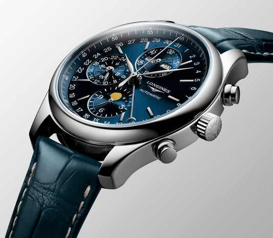 Longines Master Collection Chrono Moonphase Automatic Watch, Ø 42.00 Mm, Stainless Steel. L2.773.4.92.0