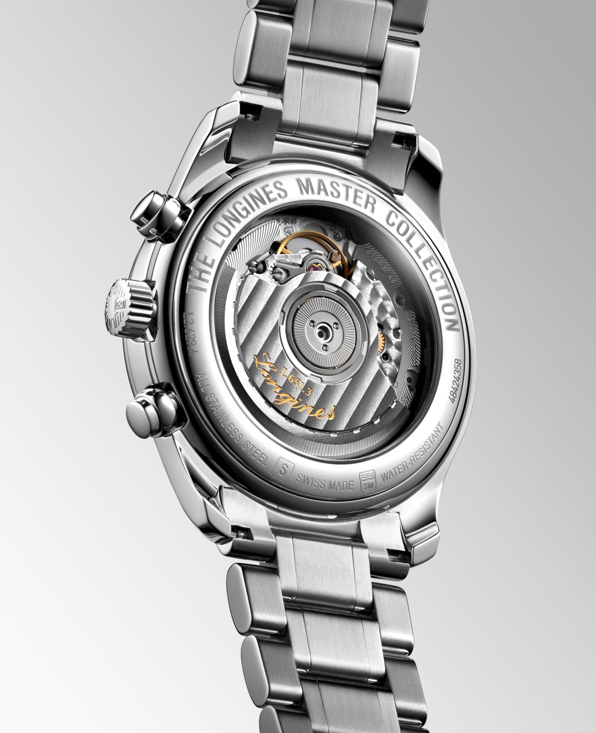Longines Master Collection Chronograph Automatic Watch, Ø 40.00 Mm, Stainless Steel. L2.629.4.78.6