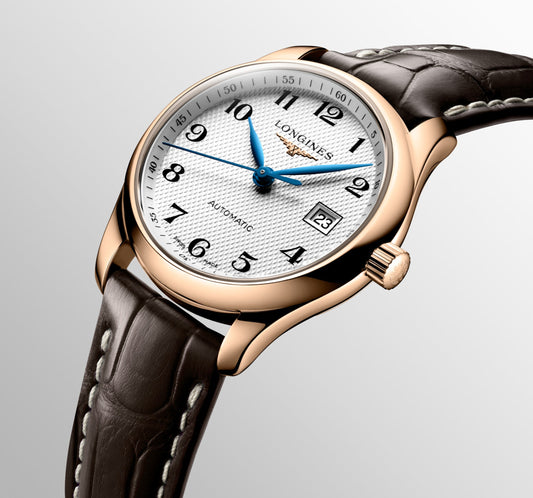 Longines Master Collection Automatic Watch, Ø 29.00 Mm, 18 Karat Pink Gold. L2.257.8.78.3