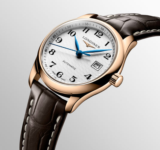 Longines Master Collection Automatic Watch, Ø 29.00 Mm, 18 Karat Pink Gold. L2.257.8.78.3