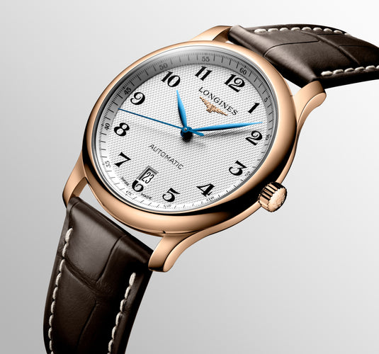 Longines Master Collection Automatic Watch, Ø 38.50 Mm, 18 Karat Pink Gold. L2.628.8.78.3