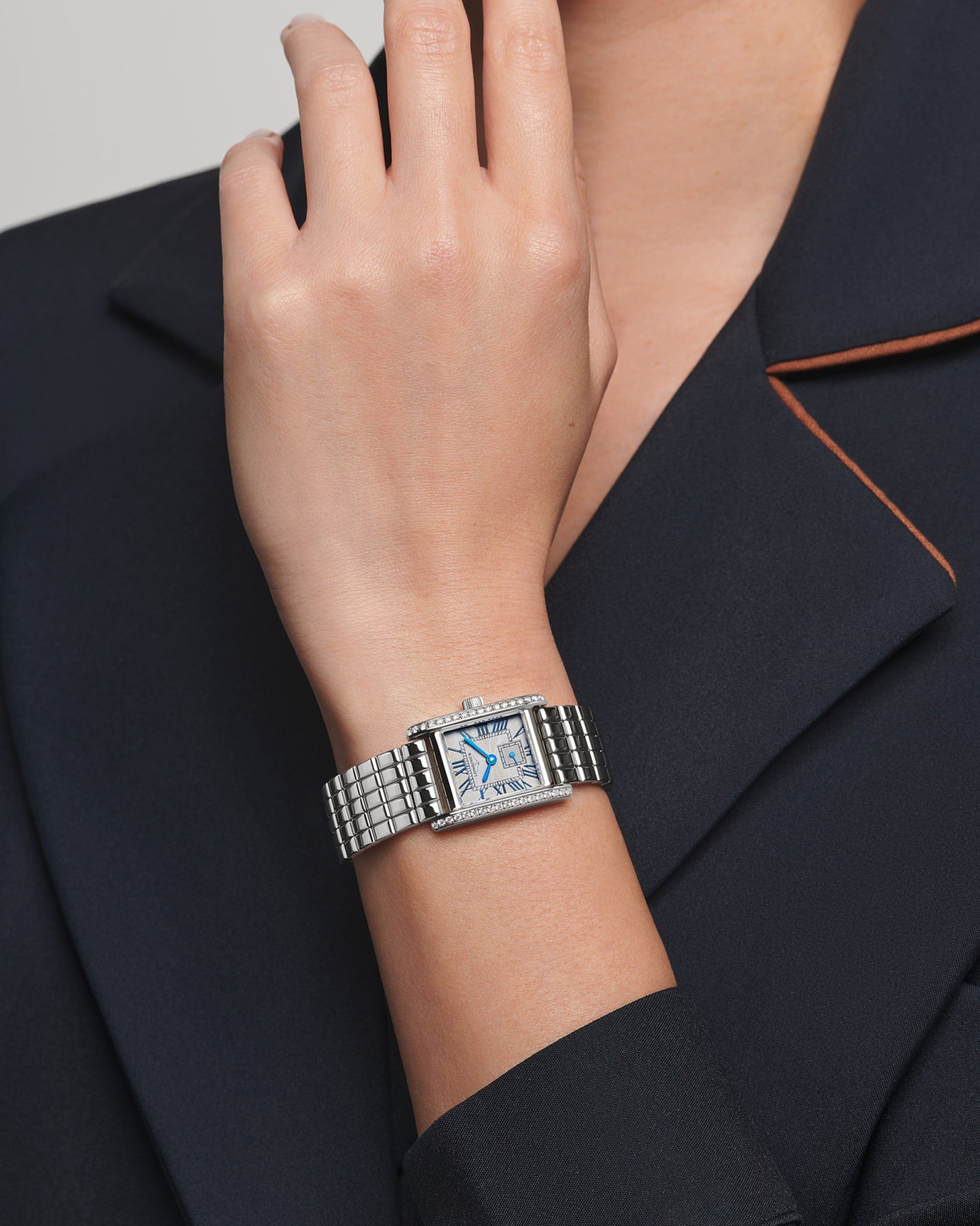 Longines Mini Dolcevita Quartz Watch, 21.50 X 29.00 Mm, Stainless Steel. L5.200.0.71.6
