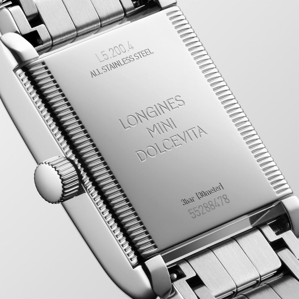 Longines Mini Dolcevita Quartz Watch, 21.50 X 29.00 Mm, Stainless Steel L5.200.4.87.6