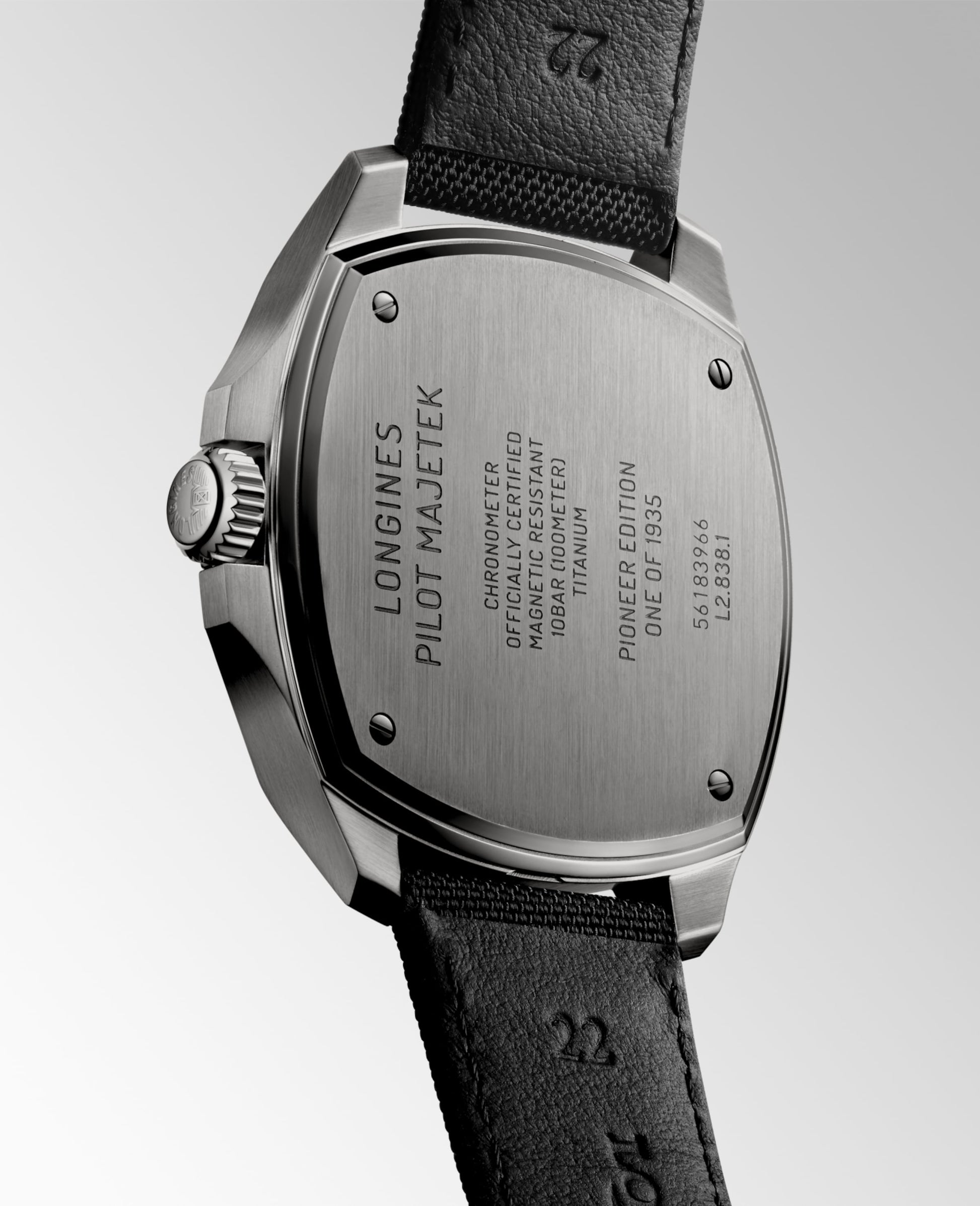 Longines Pilot Majetek Pioneer Edition Automatic Watch, Ø 43.00 Mm, Titanium. L2.838.1.53.2
