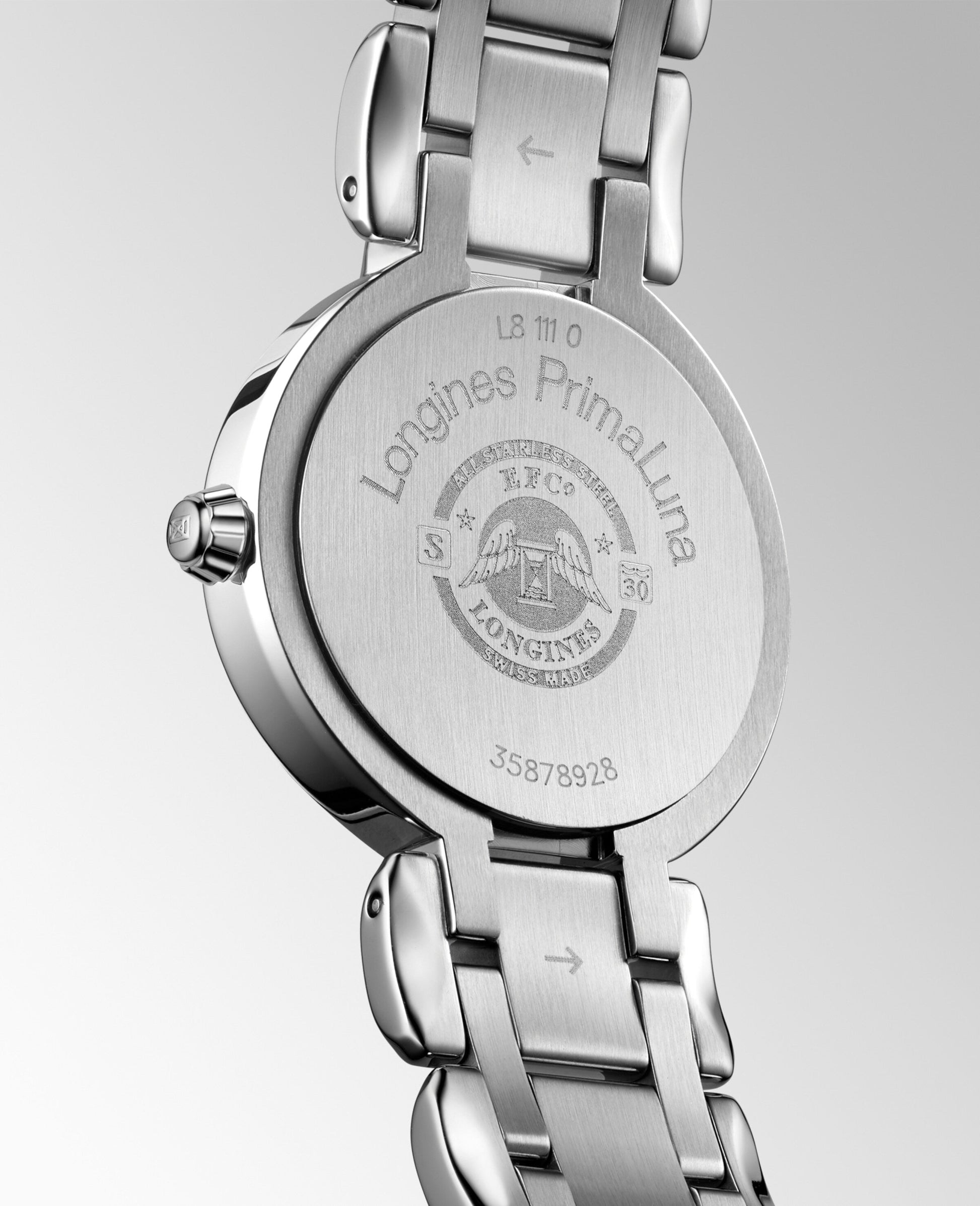 Longines Primaluna Automatic Watch, Ø 26.50 Mm, Stainless Steel. L8.111.0.71.6