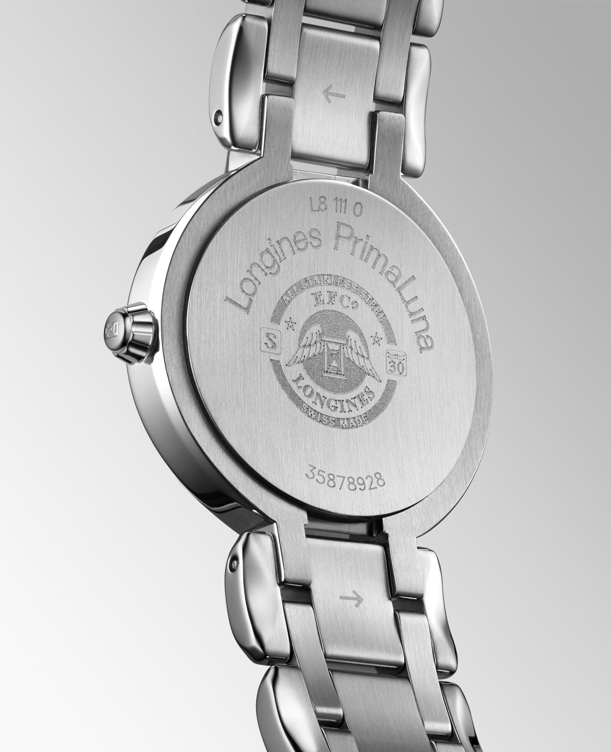 Longines Primaluna Automatic Watch, Ø 26.50 Mm, Stainless Steel. L8.111.0.87.6