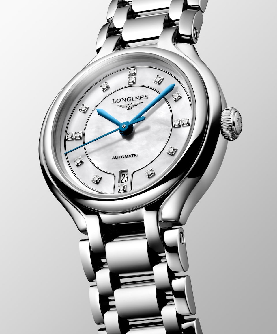 Longines Primaluna Automatic Watch, Ø 30.00 Mm, Stainless Steel L8.123.4.87.6
