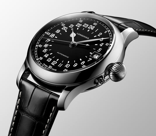 Longines Twenty-Four Hours Automatic Watch, Ø 47.50 Mm, Stainless Steel. L2.751.4.53.4