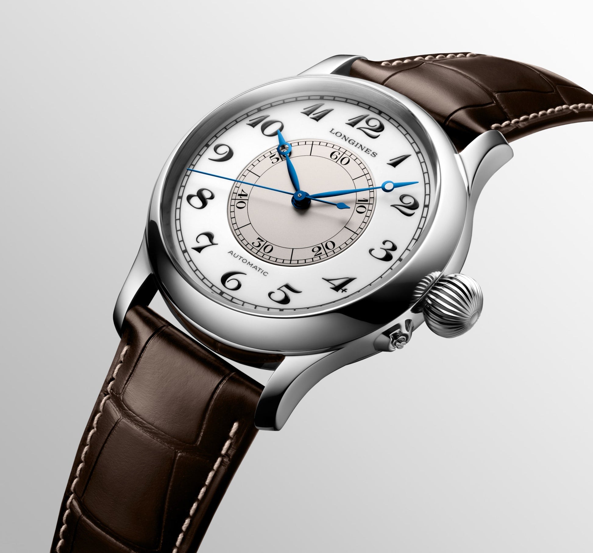 Longines Weems Second-Setting Watch Automatic Watch, Ø 47.50 Mm, Stainless Steel. L2.713.4.13.0