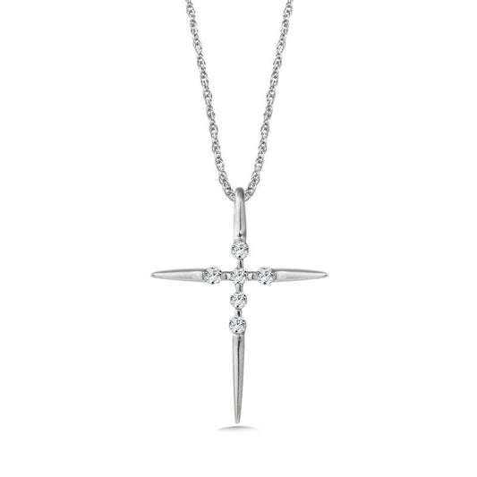 DIAMOND CROSS NECKLACE PXD510-WQ