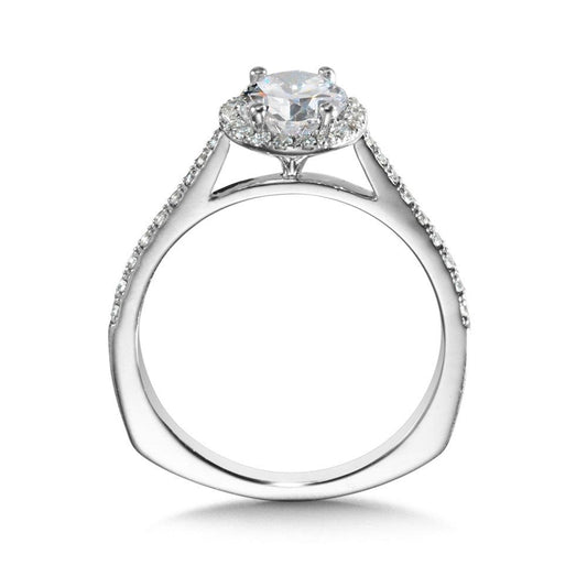 DIAMOND HALO ENGAGEMENT RING R9990W
