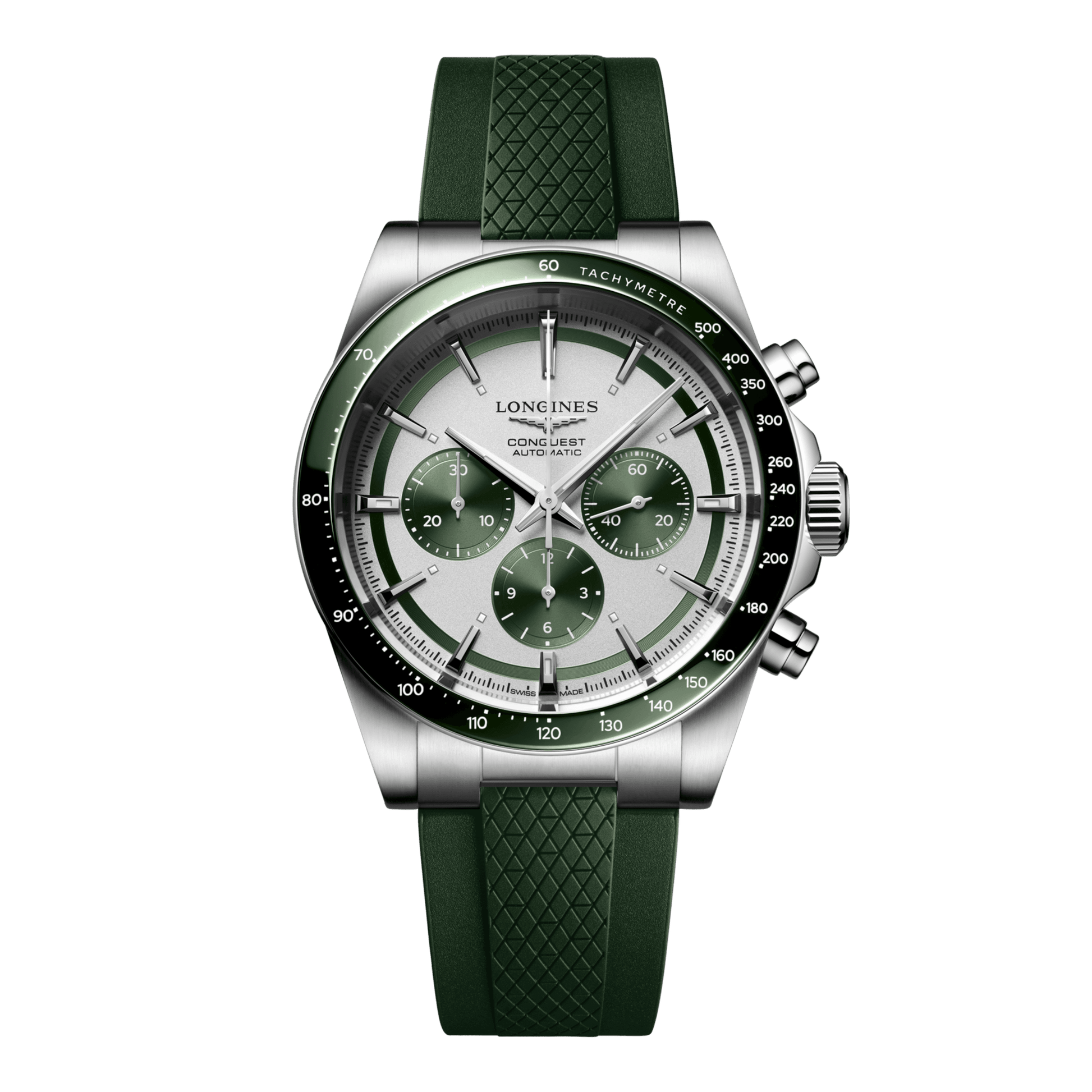 Longines Conquest Chronograph Automatic Watch, Ø 42.00 Mm, Stainless Steel And Ceramic Bezel. L3.835.4.02.9