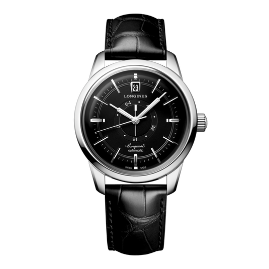 Longines Conquest Heritage Central Power Reserve Automatic Watch, Ø 38.00 Mm, Stainless Steel. L1.648.4.52.2