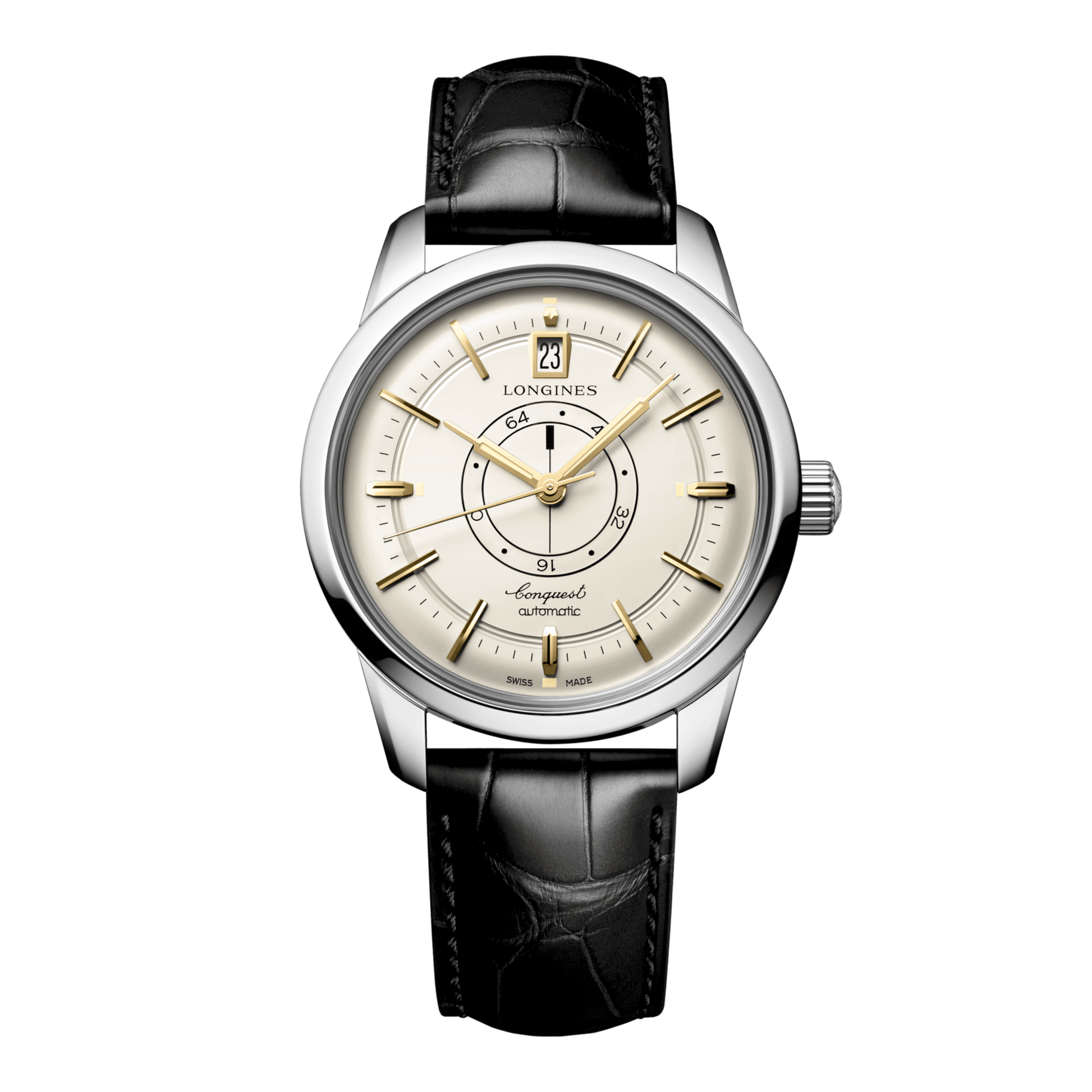 Longines Conquest Heritage Central Power Reserve Automatic Watch, Ø 38.00 Mm, Stainless Steel. L1.648.4.78.2