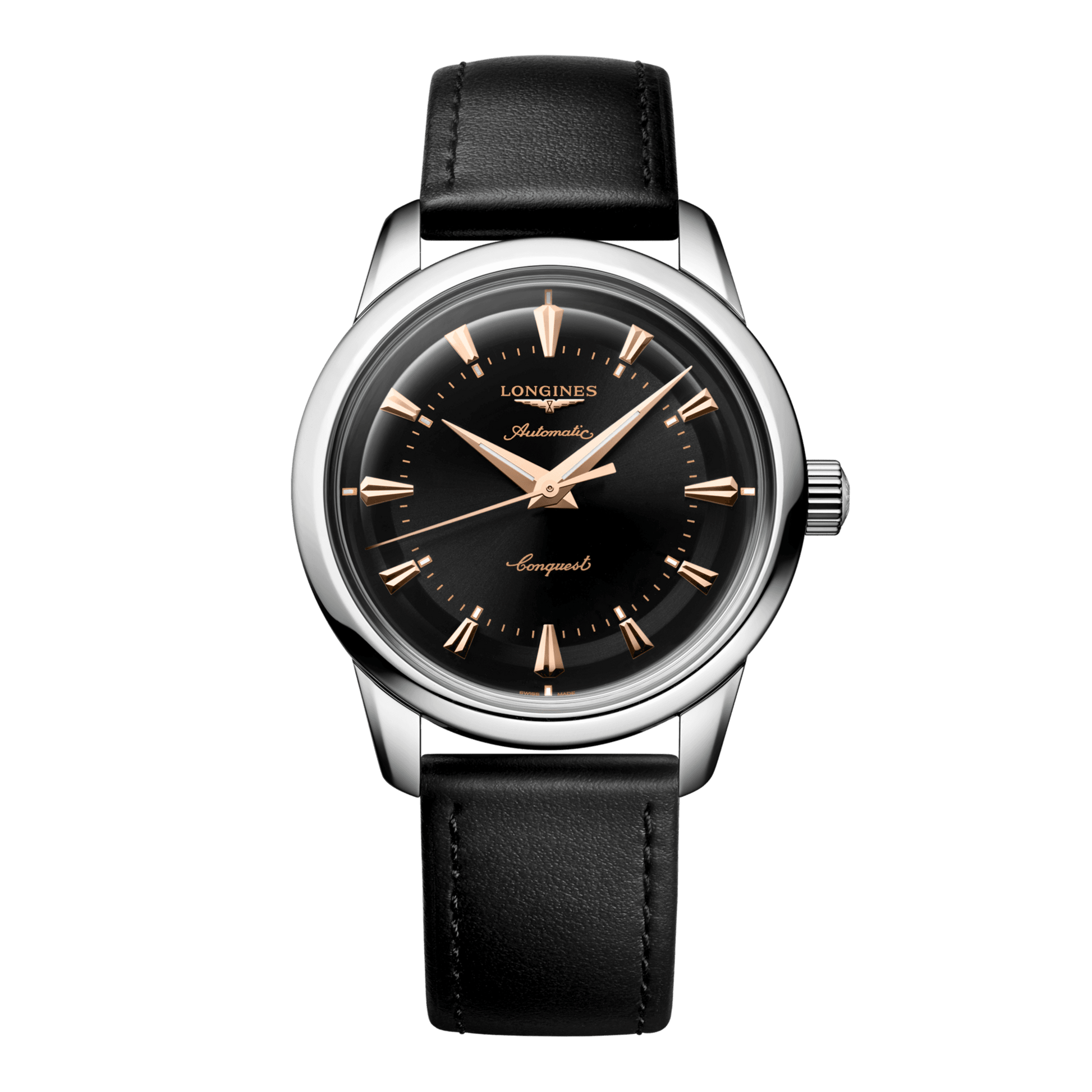 Longines Conquest Heritage Automatic Watch, Ø 38.00 Mm, Stainless Steel. L1.649.4.52.2