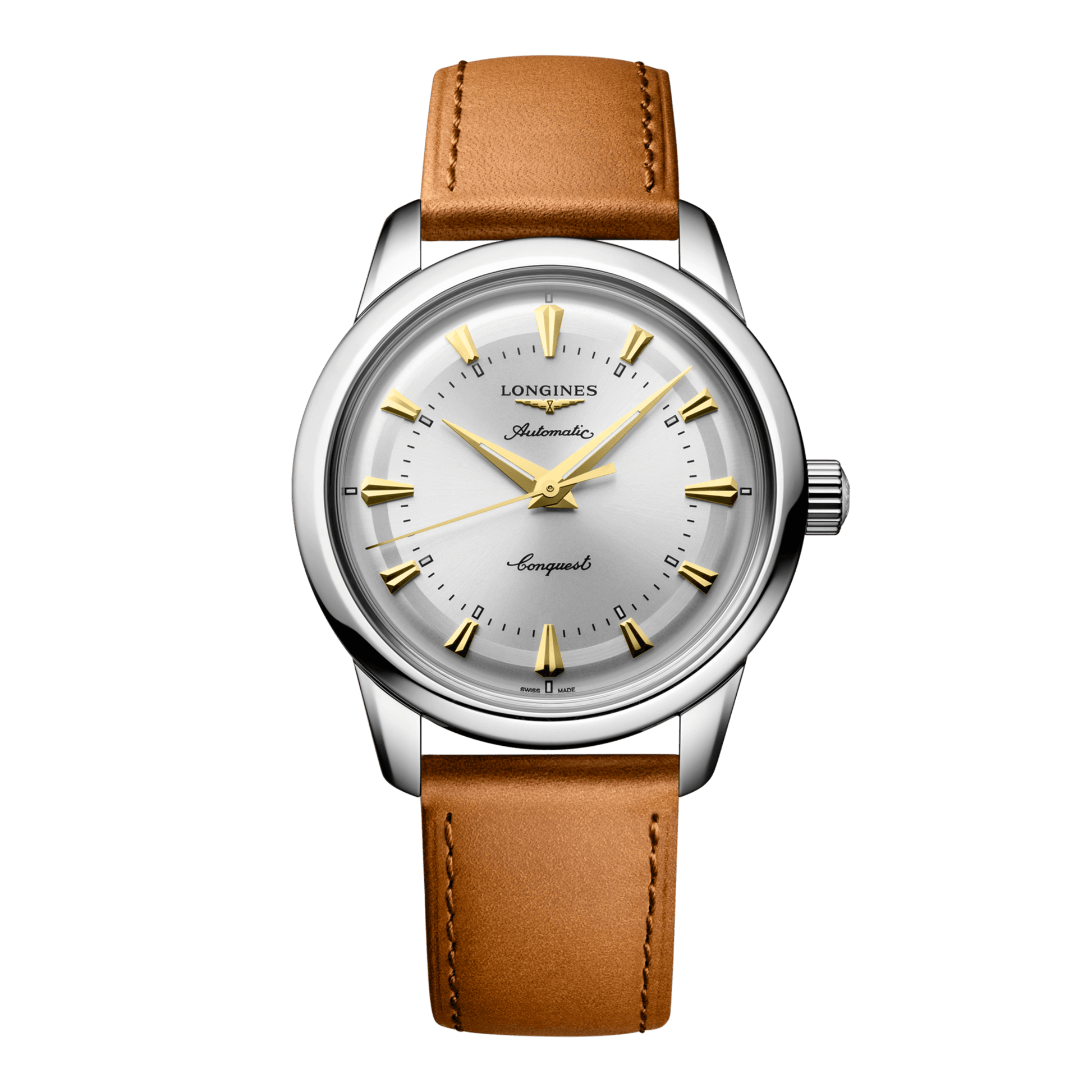 Longines Conquest Heritage Automatic Watch, Ø 38.00 Mm, Stainless Steel. L1.649.4.72.2