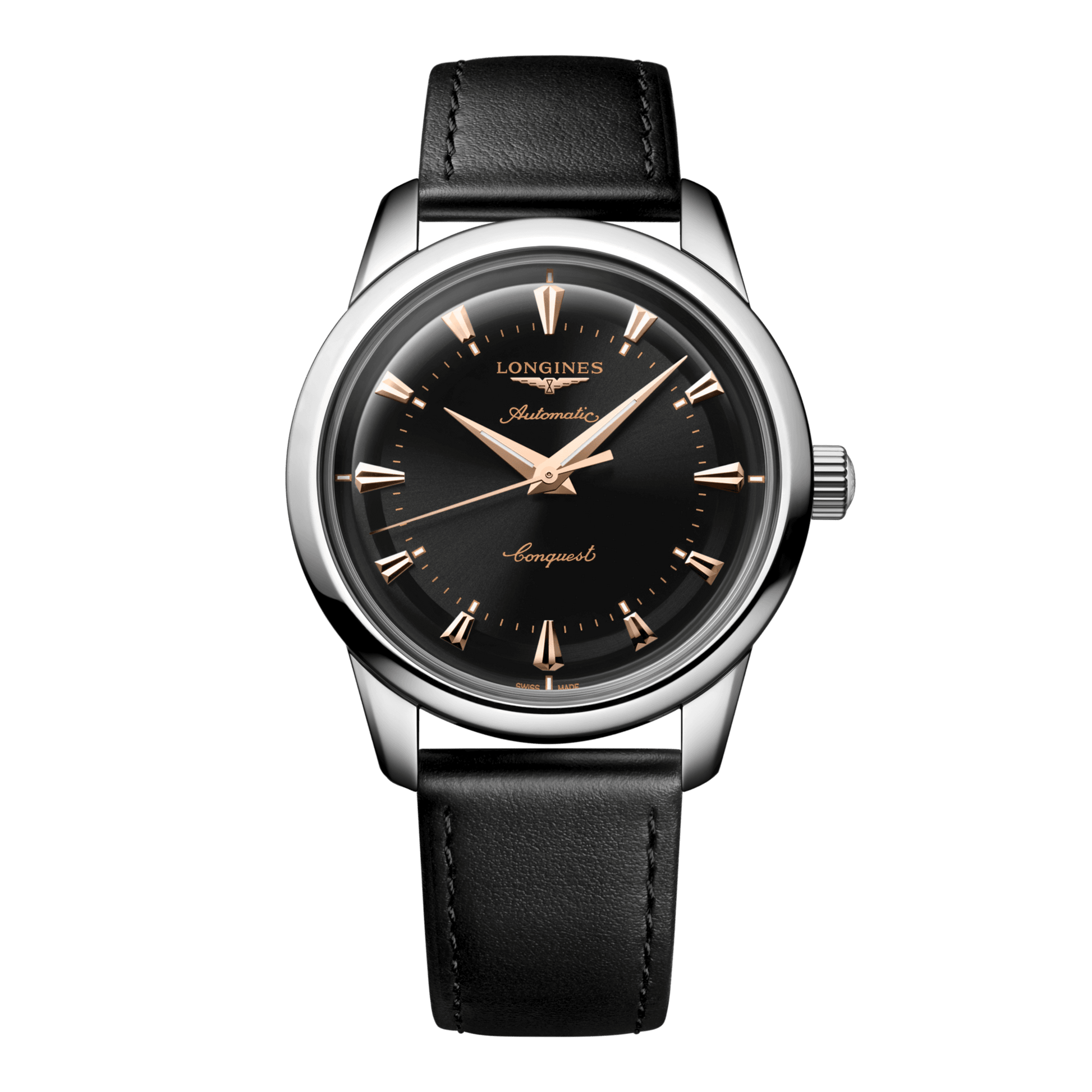 Longines Conquest Heritage Automatic Watch, Ø 40.00 Mm, Stainless Steel. L1.650.4.52.2