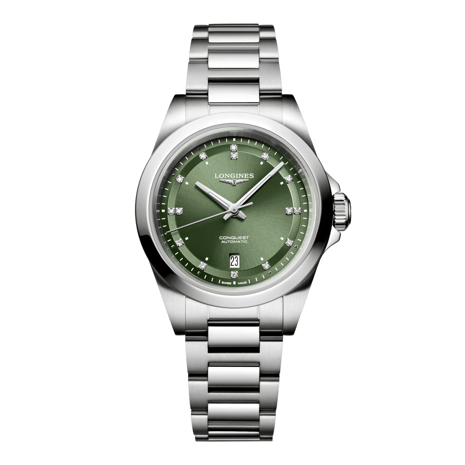 Longines Conquest Automatic Watch, Ø 30.00 Mm, Stainless Steel. L3.320.4.07.6