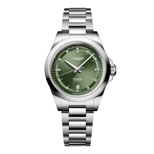 Longines Conquest Automatic Watch, Ø 30.00 Mm, Stainless Steel. L3.320.4.07.6